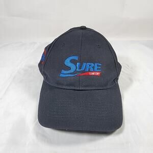 Surf Comfort Progress Supply Inc Embroidered Black Adjustable Hat Cap Workwear